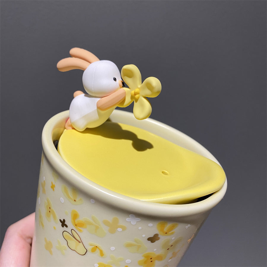 12oz China Osmanthus Blossoms w/Bunny DW Ceramic