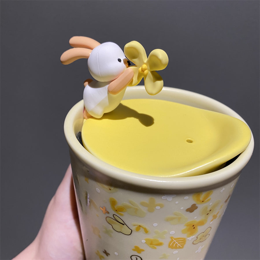 12oz China Osmanthus Blossoms w/Bunny DW Ceramic