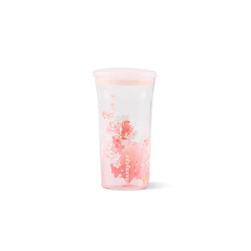 16oz China Pink Sakura Pink Glass Cold Cup