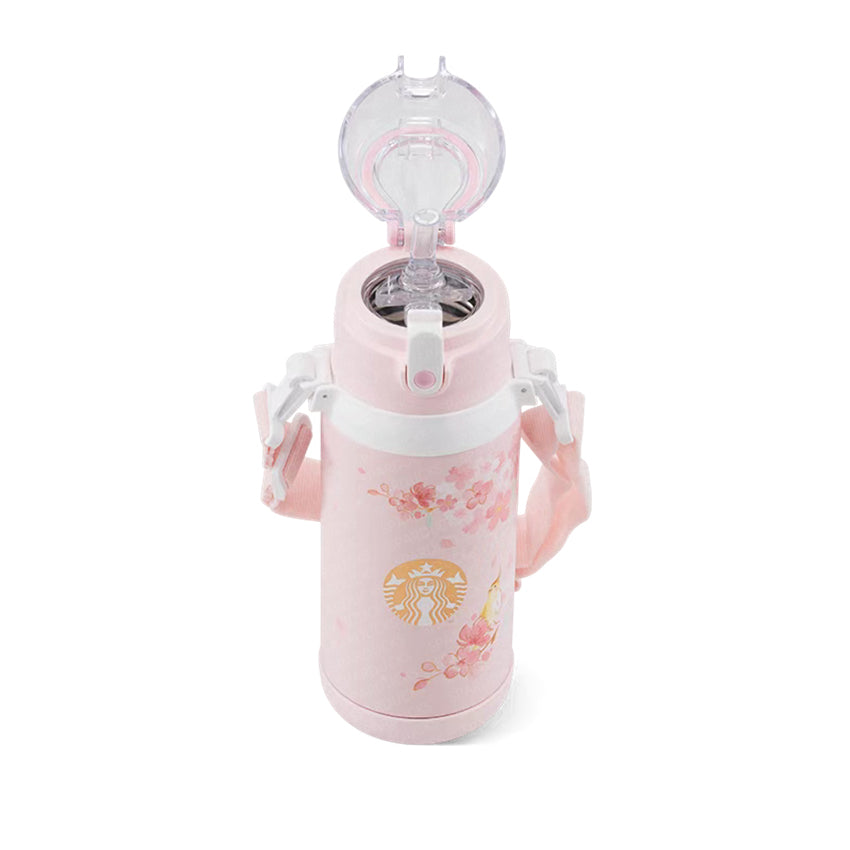 18oz China Pink Sakura Vacuum with 2 Lid