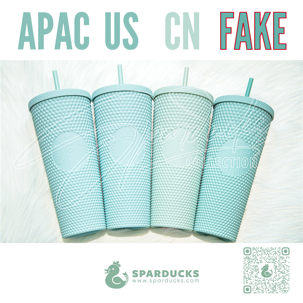 24oz China Mint Green Matte Studded Tumbler