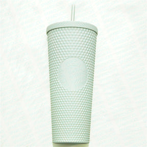 24oz China 2022 Matte White Studded Cold Cup – SPARDUCKS