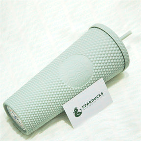 24oz China Mint Green Matte Studded Tumbler