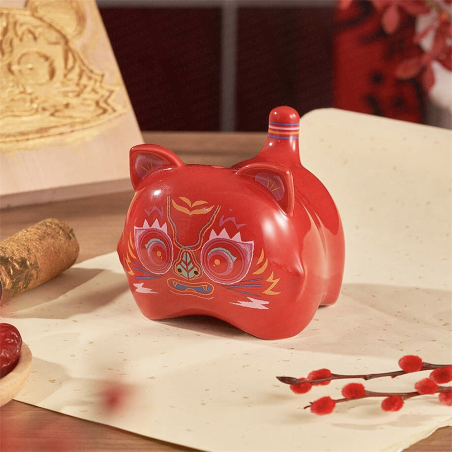 Piggy Bank-China New Year of Tiger-Red