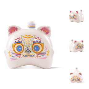 Piggy Bank-China New Year of Tiger-White