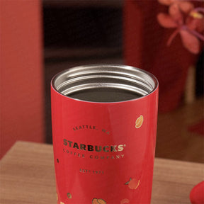 16oz China Red Tiger Stainless Steel Tumbler