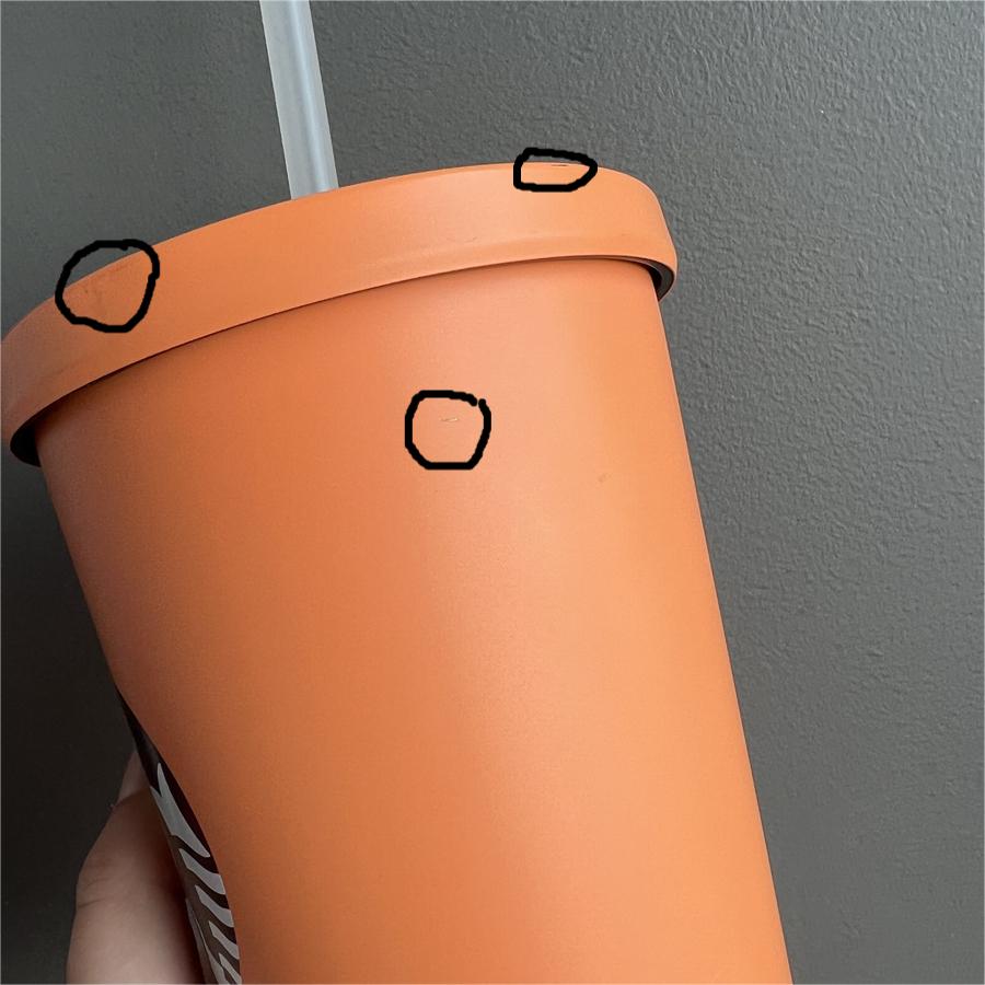 Second Chance 16oz Orange SS Tumbler with Defects