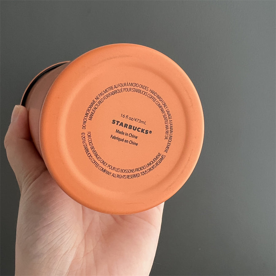 Second Chance 16oz Orange SS Tumbler with Defects
