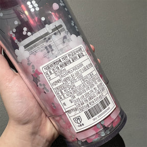 20oz Korea 2019 Sakura Plastic Tumbler with Straw HTF
