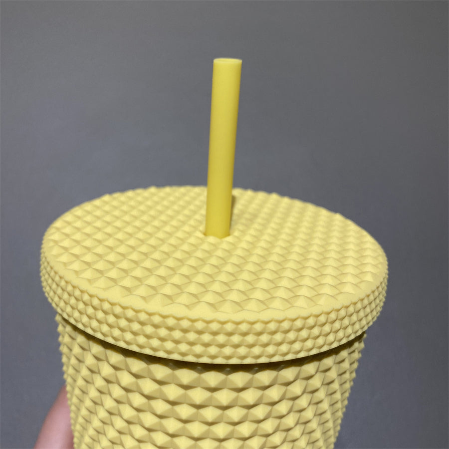 24oz Taiwan Matte Yellow Studded Cup