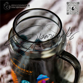18oz China Black Mason Mushroom Glass Cup