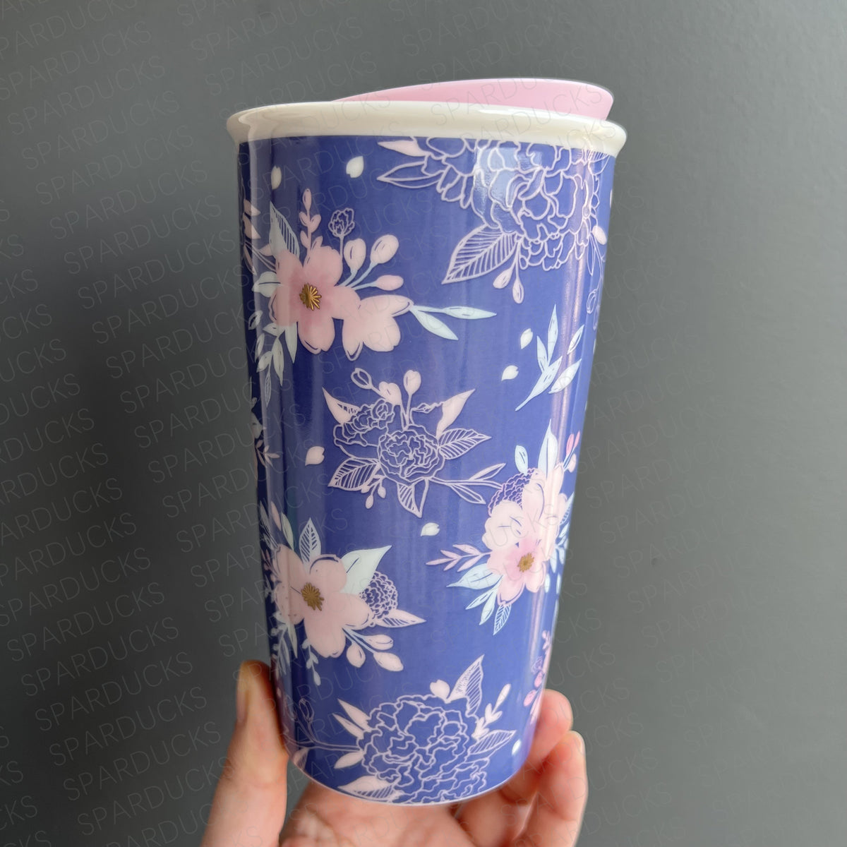 12oz 2019 Spring Flower Double Wall Ceramic Tumbler