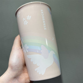 12oz Valentine Dove Double Wall Ceramic Tumbler