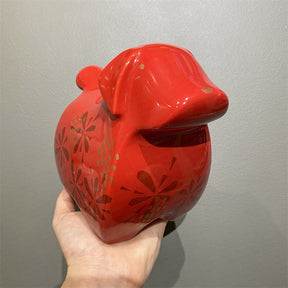 12oz China 2018 Year of Dog Ceramic Piggy Bank