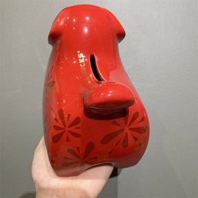 12oz China 2018 Year of Dog Ceramic Piggy Bank