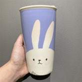 12oz Taiwan 2019 Blue Bunny Double Wall Ceramic Tumbler