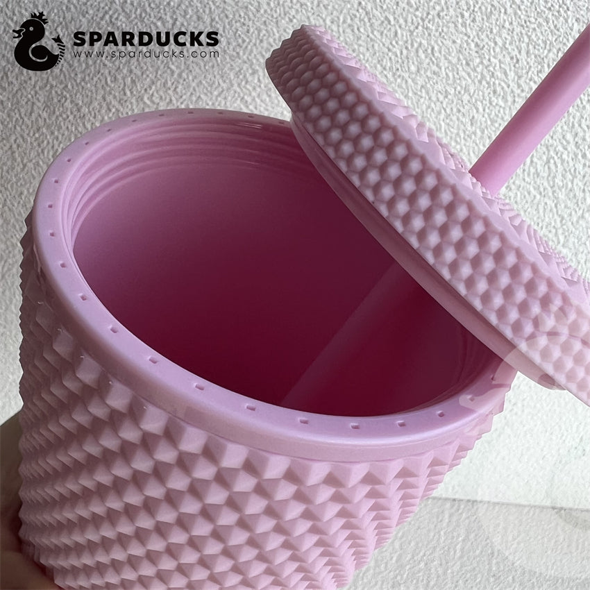 Starbucks Light Pastel Pink Matte Studded Fall Tumbler Venti 24oz 011114545  NEW